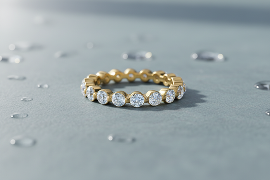 Floating Diamond Eternity Ring