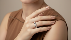 Nine Diamond Channel Set Ring