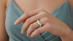 Modern Channel Set Diamond Anniversary Band Ring