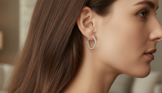 The 'Infinite Sparkle' Inside-Out Diamond Hoops Earrings