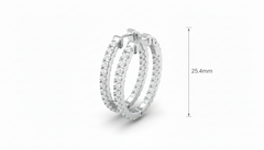 Modern Brilliance Hoops Earring