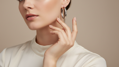 Flush Set Scattered Diamond Earring