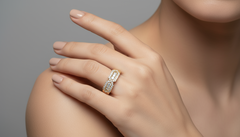 Trilogy Diamond Cluster Ring