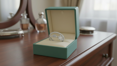 Split Shank Star Silver Ring