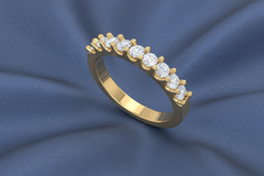 The Classic Nine Row Band Ring