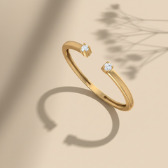 Open Cuff Diamond Ring