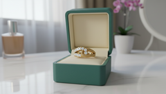 Zero Point One Cart Rope Crossover Diamond Ring