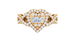 Baguette Cluster Heart