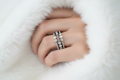 Vintage Style Milgrain Bezel Silver Ring