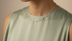 Dainty Diamonds-by-the-Yard Necklace
