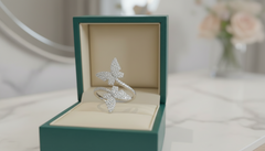 The Double Butterfly Silhouette Diamond Ring