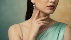 Sophisticated Dainty Diamond Drop Earrings