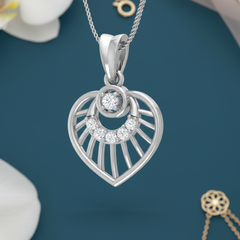Nature-Inspired Heart Pendant