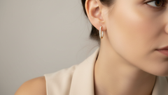 Brilliant Two CTTW Diamond Inside-Out Side Hoop Earrings