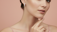 Brilliant Cut Diamond Huggie Earring in Gold