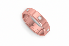 The Domed Diamond Eternity Band