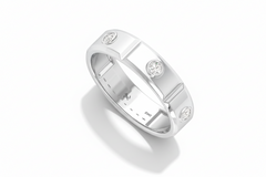 The Domed Diamond Eternity Band