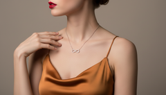 Dainty Diamond Forever Love Symbol Necklace With Chain