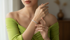 Classic Single Line Diamond Daily Wear Bangle