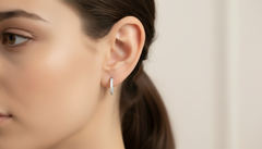 The Perfect Bridal Diamond Hoop Earrings