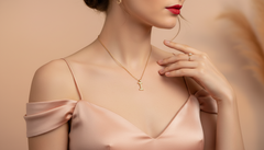 Alphabet I Unisex Diamond Pendant