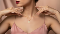 Alphabet R Unisex Diamond Pendant