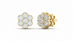 Minimalist Flower Shape Studs Earrings