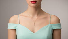 Interlocking Oval Diamond Pendent