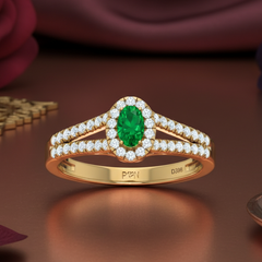 Natural Emerald & Dia