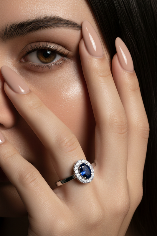 Natural Sapphire & Dia