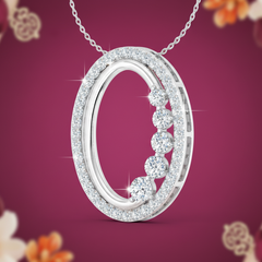 Graduated Oval Necklace With Chain