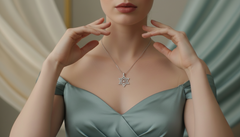 Interwoven Gold Jewish Star Pendant