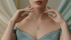 Interwoven Gold Jewish Star Pendant
