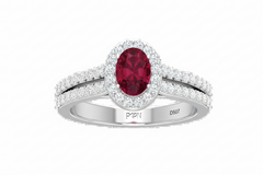 Oval Ruby Ring