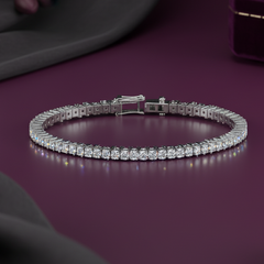Round Diamond Tennis Bracelet