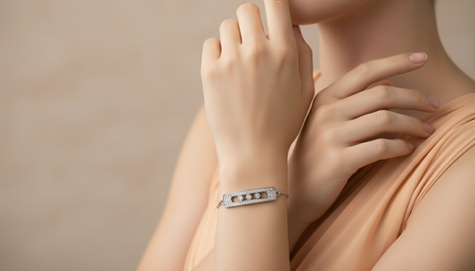 Messika Move Uno White Gold Diamond Adjustable Bracelet