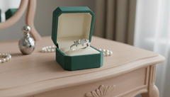 Geometric Three Star Accent Ring