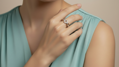 Interlocking Circle Design Diamond Accent Ring