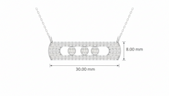 Messika-Inspired Move Classique Gold Diamond Necklace With Chain