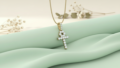 Diamond Ankh Cross Pendant