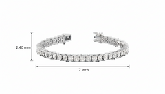 Braided Wrap Diamond Tennis Bracelet