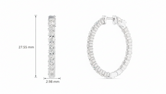Timeless Eternity Diamond Hoops