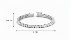 Classic Round Cut Diamond Tennis Bracelet