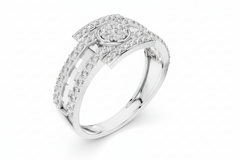 Interlocking Circle & Bar Diamond