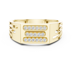 Triple Row Diamond Bar