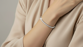 Stretch Flexible Lab Diamond Bangle