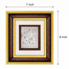 Ambe Maa Frame - 999 Pure silver , 7 x 8 Inch