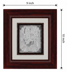Ambe Maa Frame - 999 Pure silver , 9 x 10 Inch