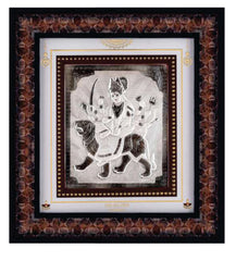 Ambe Maa Frame - 999 Pure silver , 10 x 11 Inch