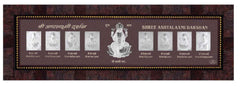 Shree Ashtalaxmi Frame - 999 Pure silver , 7 x 20 Inch